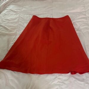 Anne Klein Vibrant Red A-Line Skirt